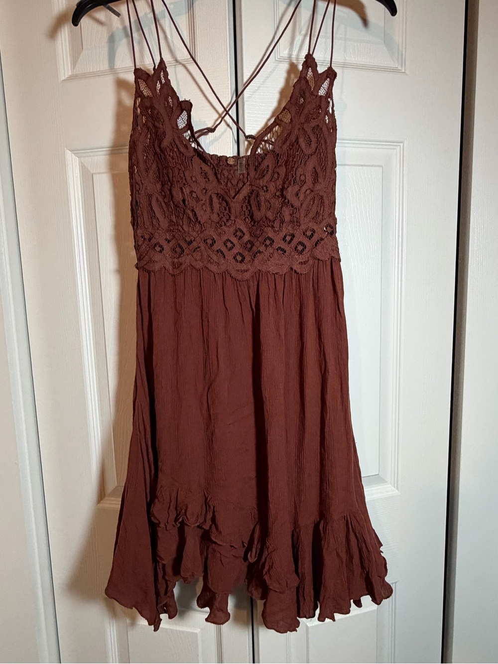 Free People Adella Dress - Mocha - Medium
